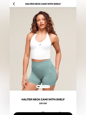 Gymshark Halter Cami Tank